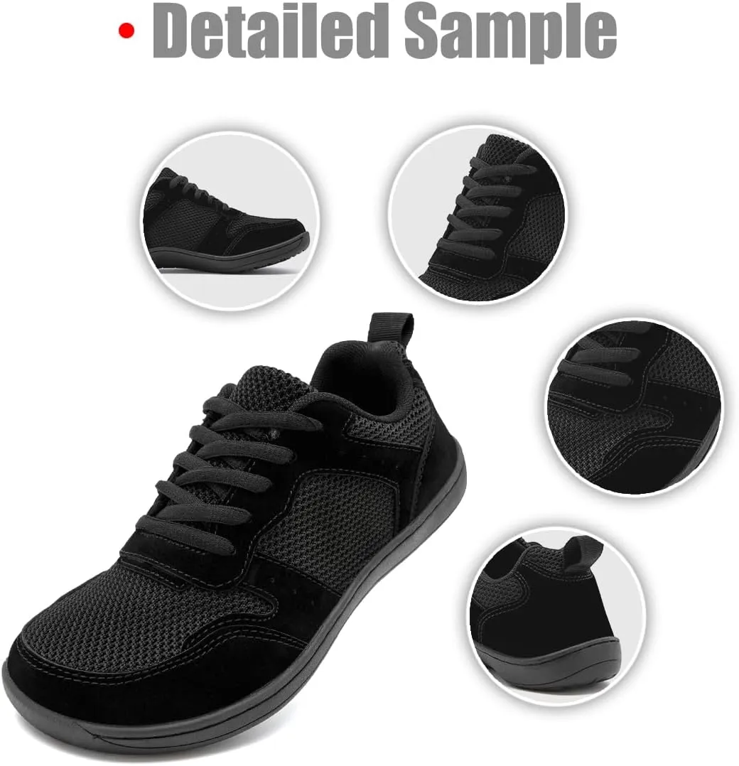FUJEAK Barefoot Shoes Women Sneakers Womens Walking Shoes Wide Toe Box Shoes Women Minimalist Zero Drop Breathable Fashion Sneakers Width Casual Trail Runner