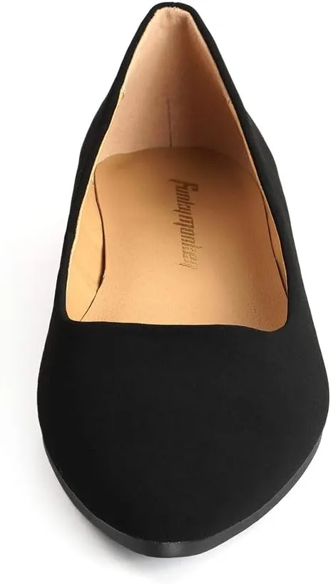 FUNKYMONKEY Women's Classic Ballet Flats Casual Comfort Slip On Flats Shoes