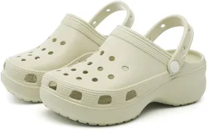 Garden Clogs for Women's Platform Clogs Breathable Quick Drying Water Shoes Cloud Slides Casual Pillows Sandals Clog Shoes Slip On Comfortable Slippers