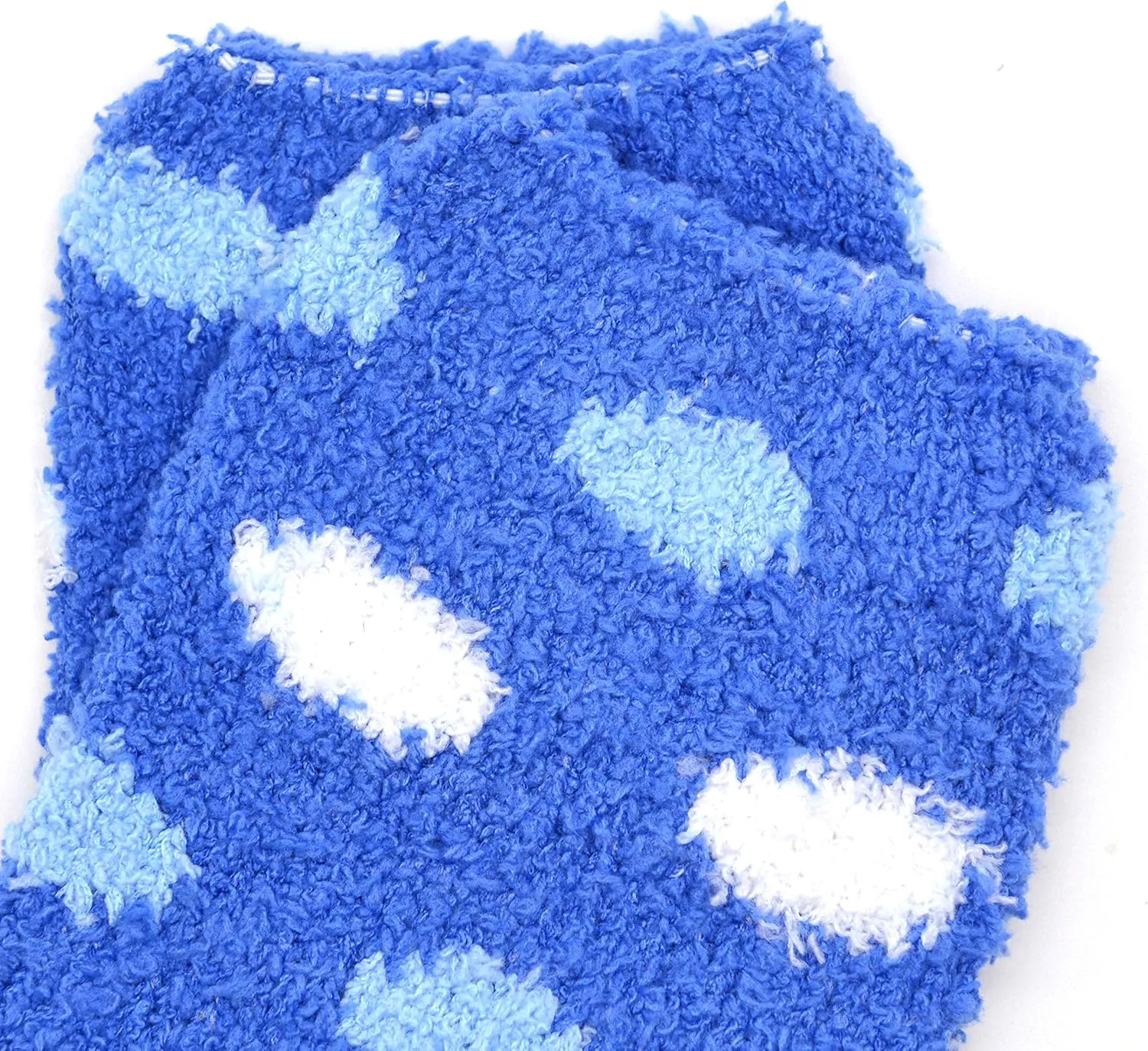 Gelante Womens Cute Fuzzy Socks Ultra Soft Fluffy Plush Gripper Non Skid Slip Hospital Slipper Grippy Cozy Socks 12Pairs!