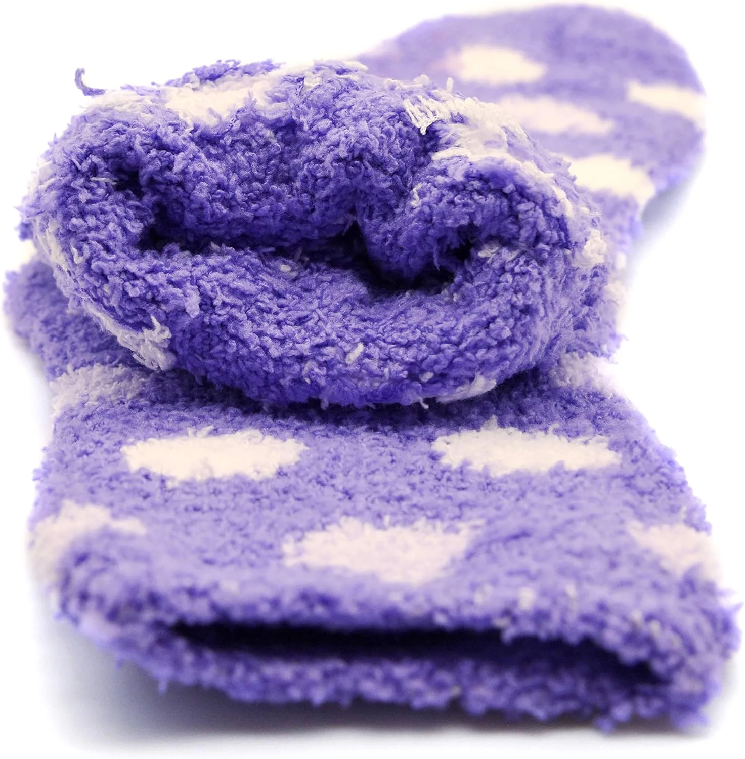 Gelante Womens Cute Fuzzy Socks Ultra Soft Fluffy Plush Gripper Non Skid Slip Hospital Slipper Grippy Cozy Socks 12Pairs!