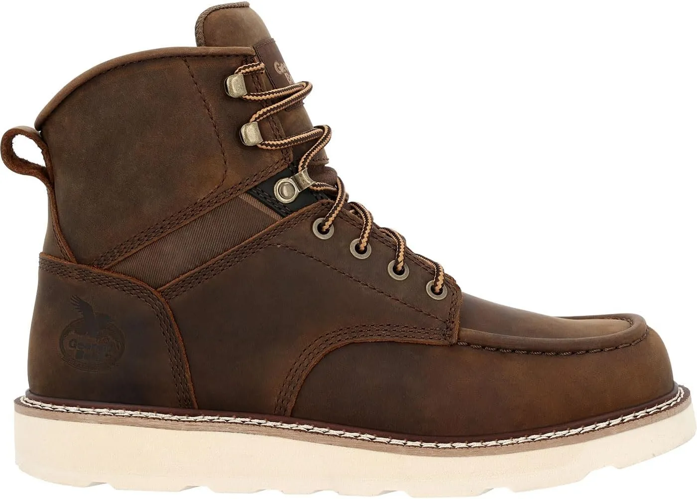 Georgia Boot Mens Core 37 6 Inch Soft Toe Work Safety Shoes Casual - Brown