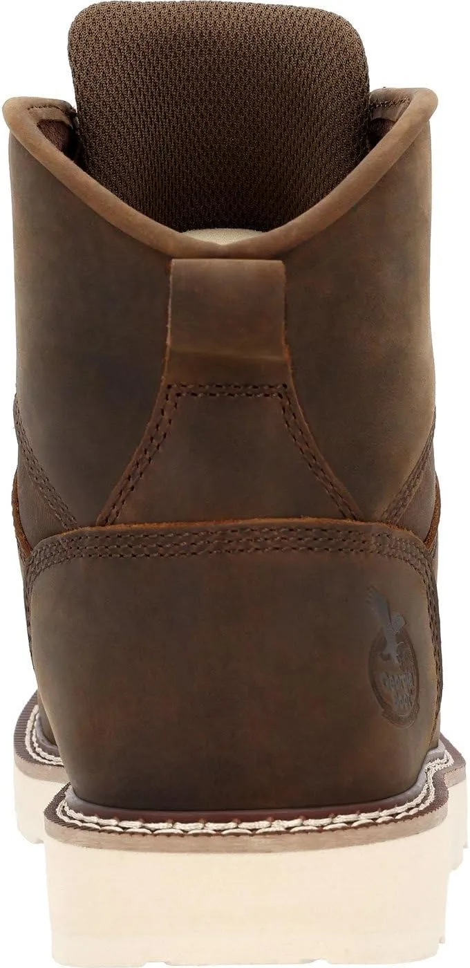 Georgia Boot Mens Core 37 6 Inch Soft Toe Work Safety Shoes Casual - Brown