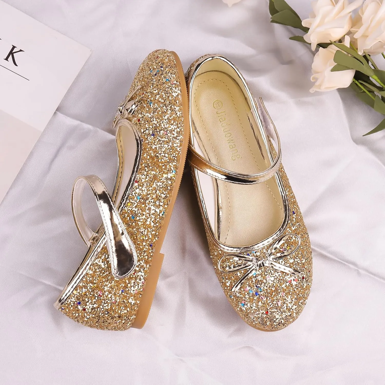 Girls Dress Mary Jane Ballet Flats Low Heels Princess Shoes