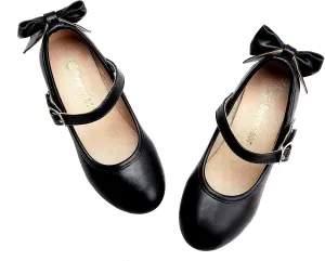 Girls Dress Shoes Low Heel Princess Shoes Wedding Party Mary Jane Flats for Toddler/Little Kids