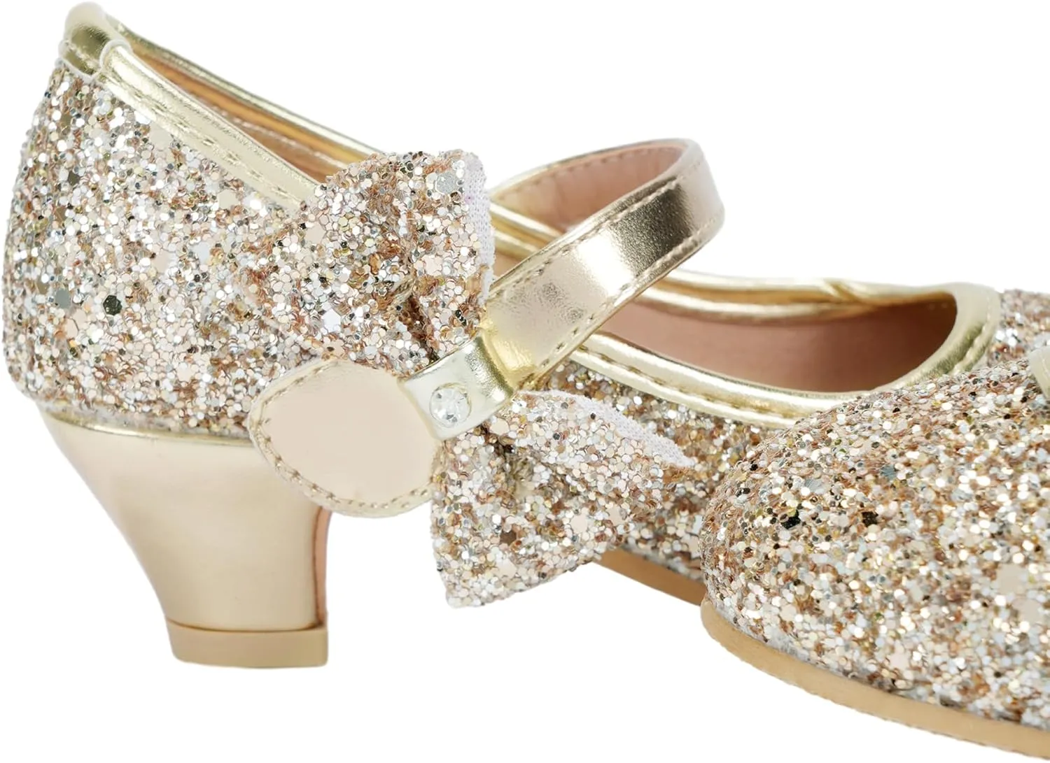 Girls Dress Shoes Low Heel Princess Shoes Wedding Party Mary Jane Flats for Toddler/Little Kids