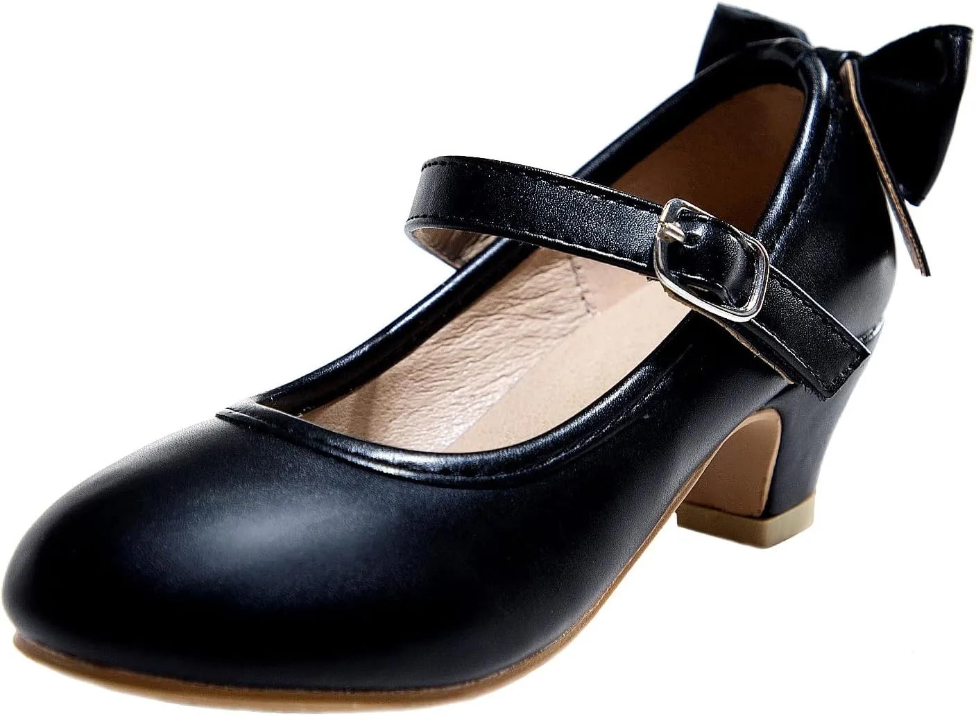 Girls Dress Shoes Low Heel Princess Shoes Wedding Party Mary Jane Flats for Toddler/Little Kids