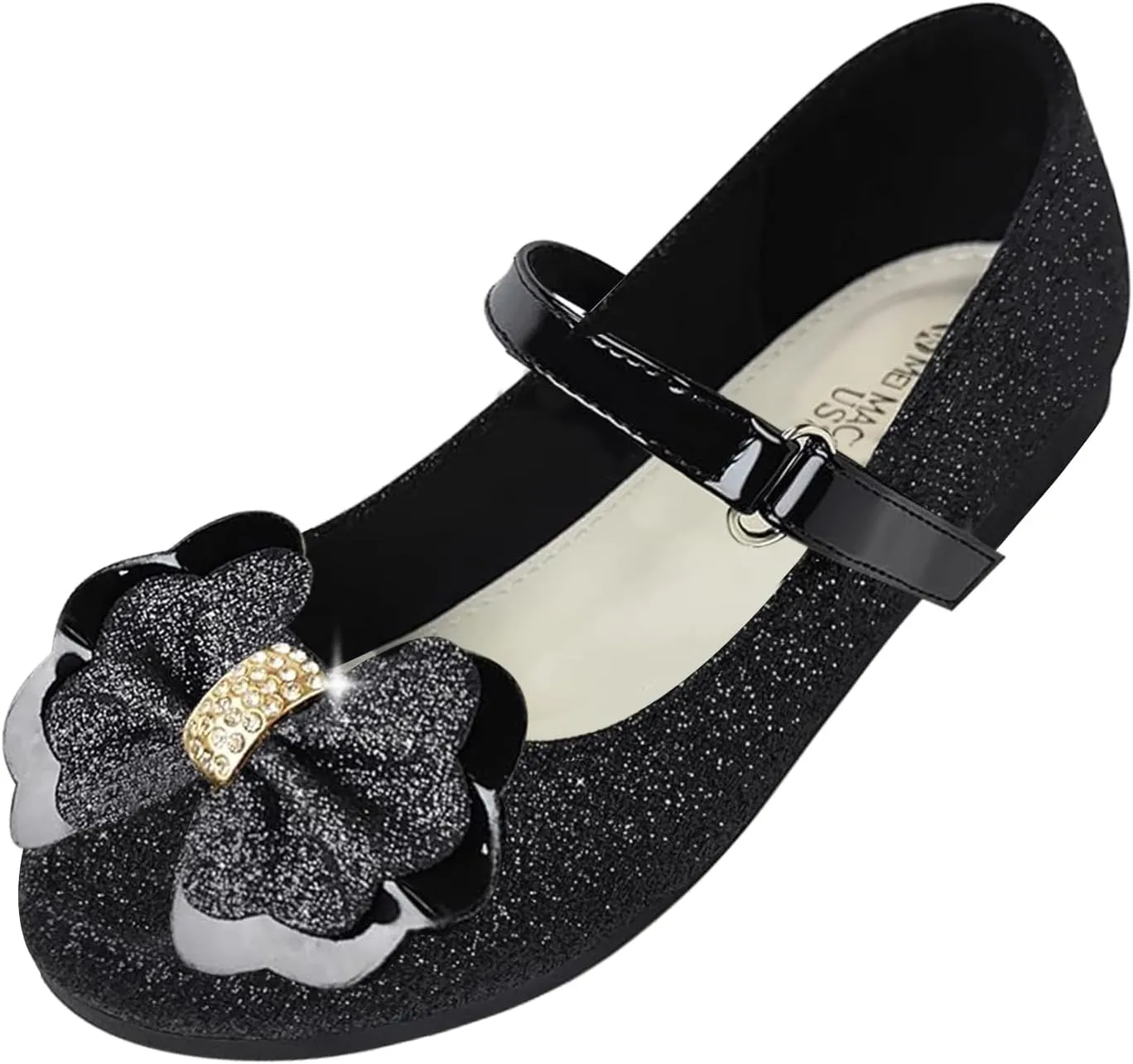 Girls Dress Shoes Mary Jane Shoes Low Heel Ballerina Flats Wedding Party School Shoes for Little/Big Kids