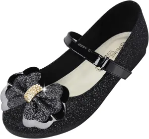 Girls Dress Shoes Mary Jane Shoes Low Heel Ballerina Flats Wedding Party School Shoes for Little/Big Kids