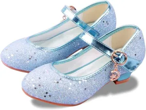 Girls Flats Sparkle Party Mary Jane Princess Dress Shoes