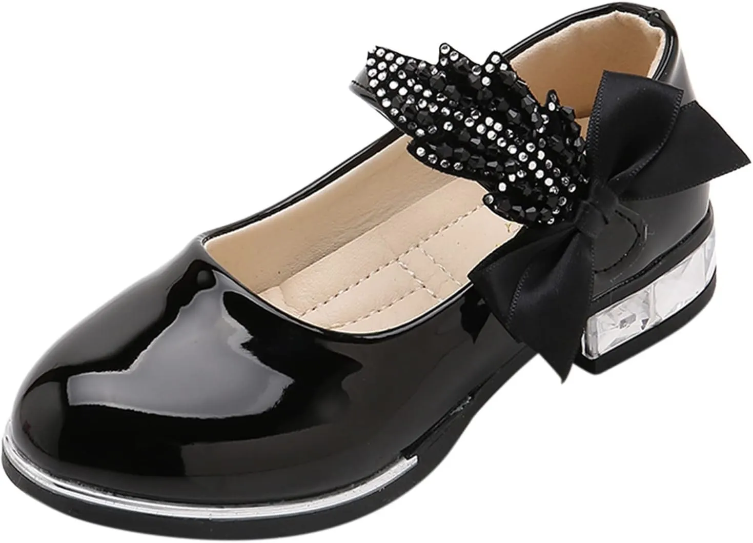 Girls Mary Jane Shoes Dress Shoes Flower Girl School Shoes Pump Patent Leather Shoes Low Heel Flats for Wedding Party