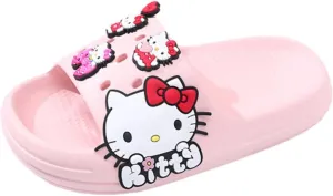 Girls' Shower Slippers, Non-Slip Lightweight EVA Clogs, Open-Toe Bathroom Slides, Indoor and Outdoor Summer Sandals