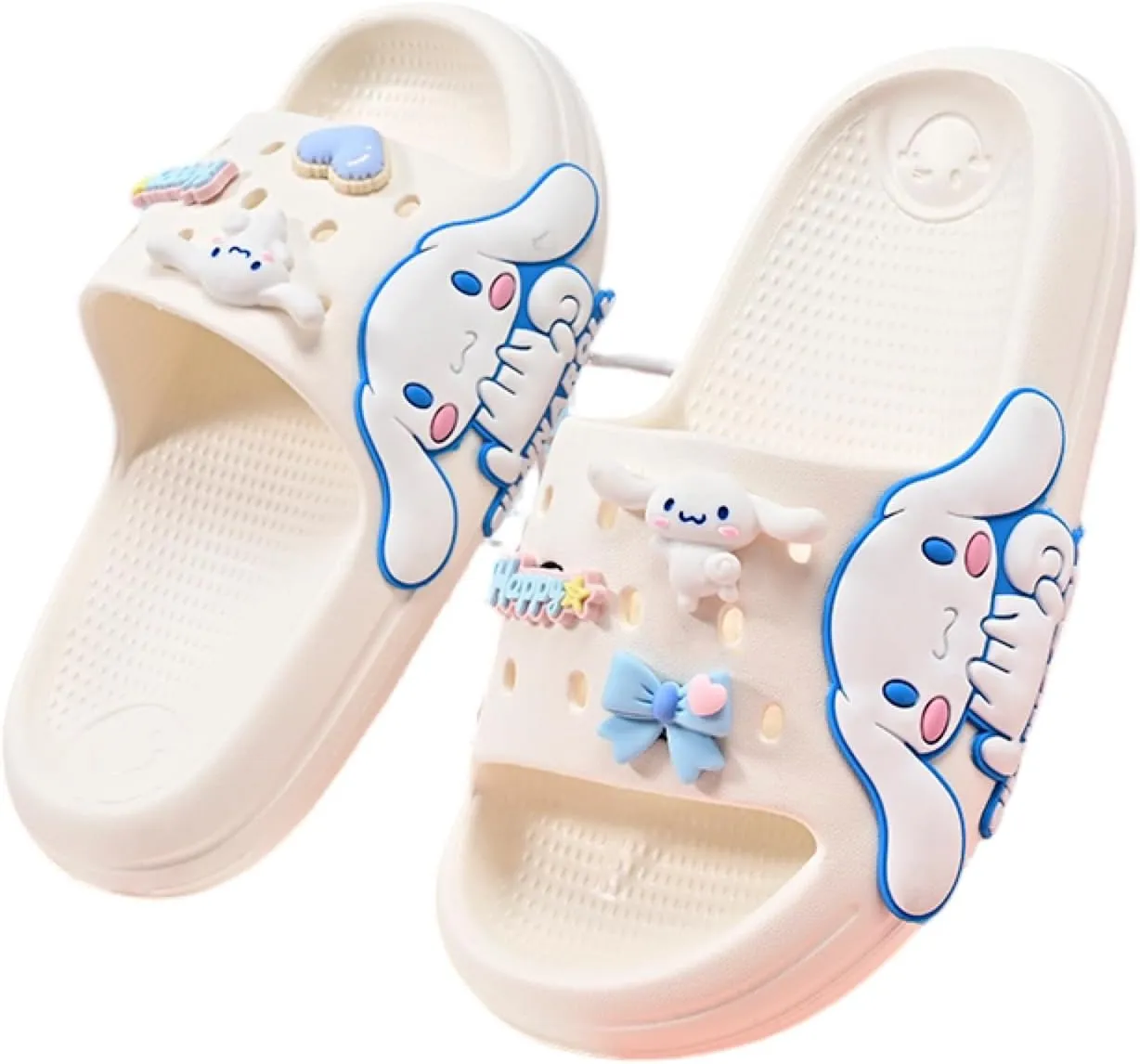 Girls Slippers Cute Cartoon Slides Lightweight Non-Slip Sandals Quick-Drying Shower Slides Shoes for Beach Pool Home