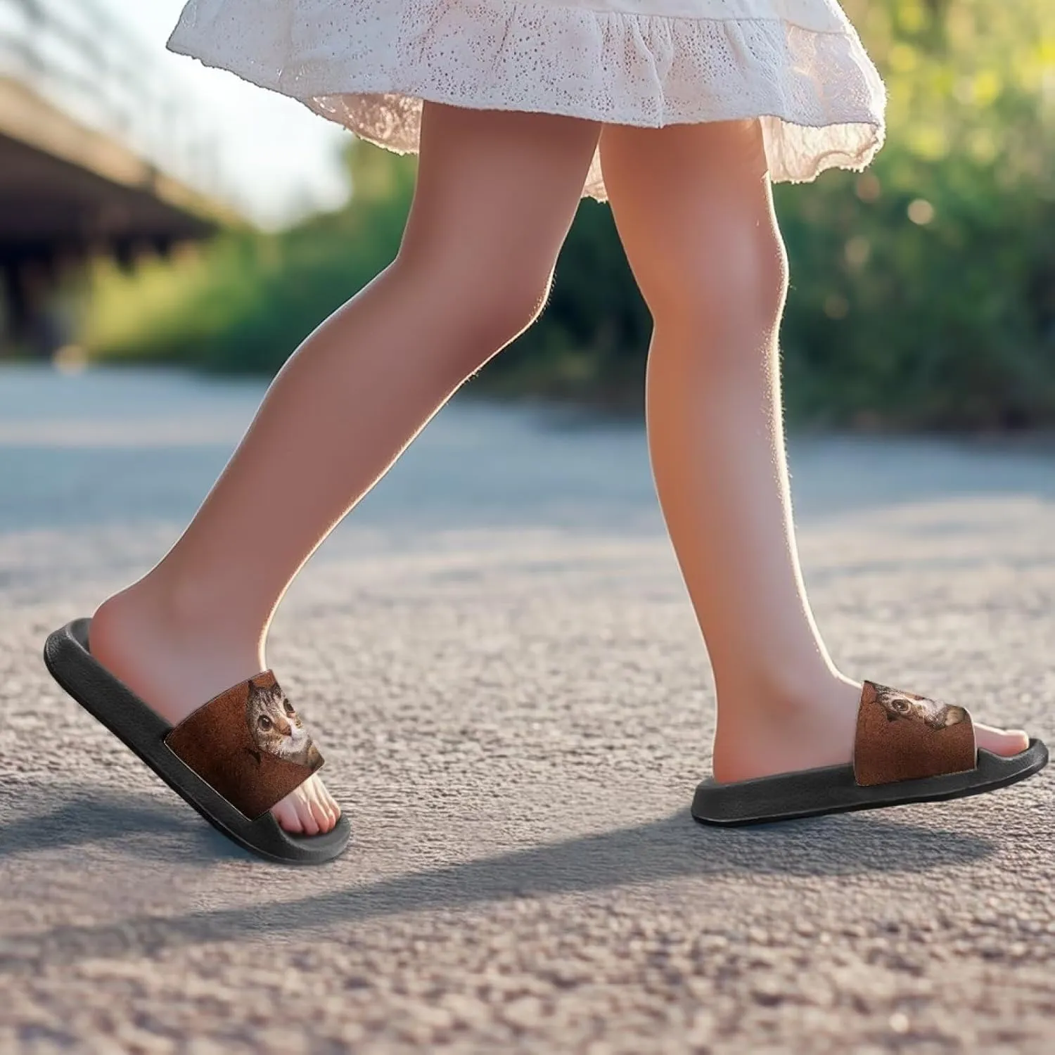 Girls Waterproof Sandals Non Slip Shower Shoes with Quick-Dry Design