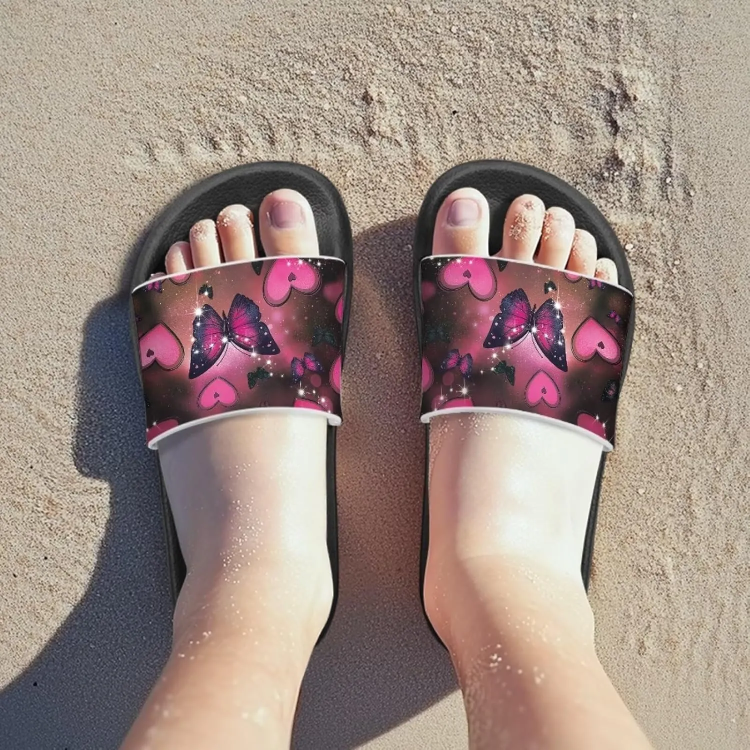 Girls Waterproof Sandals Non Slip Shower Shoes with Quick-Dry Design