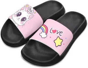 Girls Waterproof Sandals Non Slip Shower Shoes with Quick-Dry Design