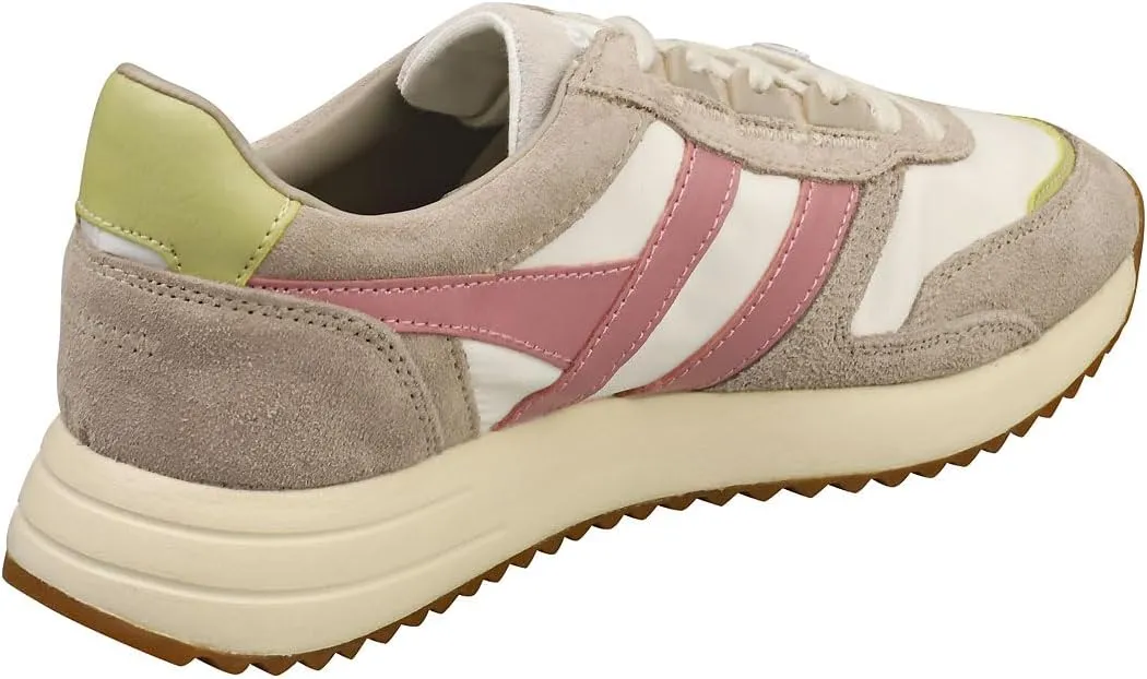 Gola Chicago Womens Fashion Trainers in Off White Green