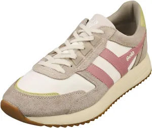 Gola Chicago Womens Fashion Trainers in Off White Green