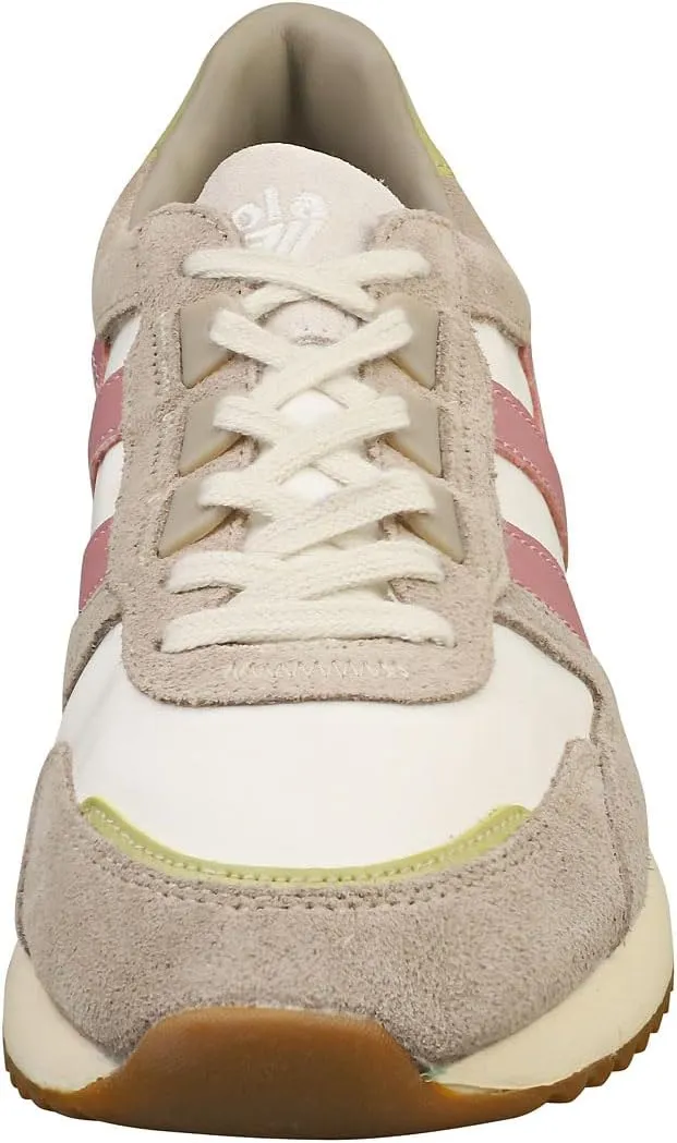 Gola Chicago Womens Fashion Trainers in Off White Green