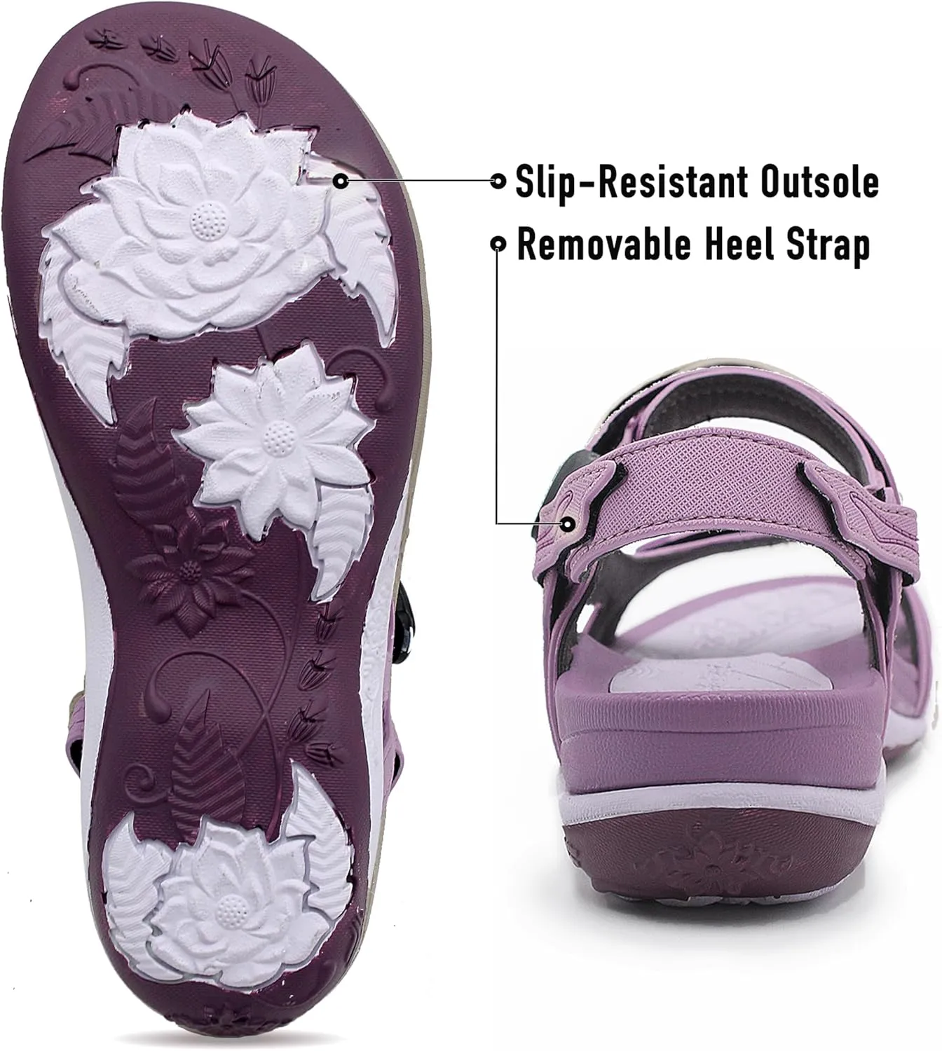 Gold Pigeon Shoes |SIGNATURE| Easy Snap Lock Comfort Ergonomic Walking Sandals for Women