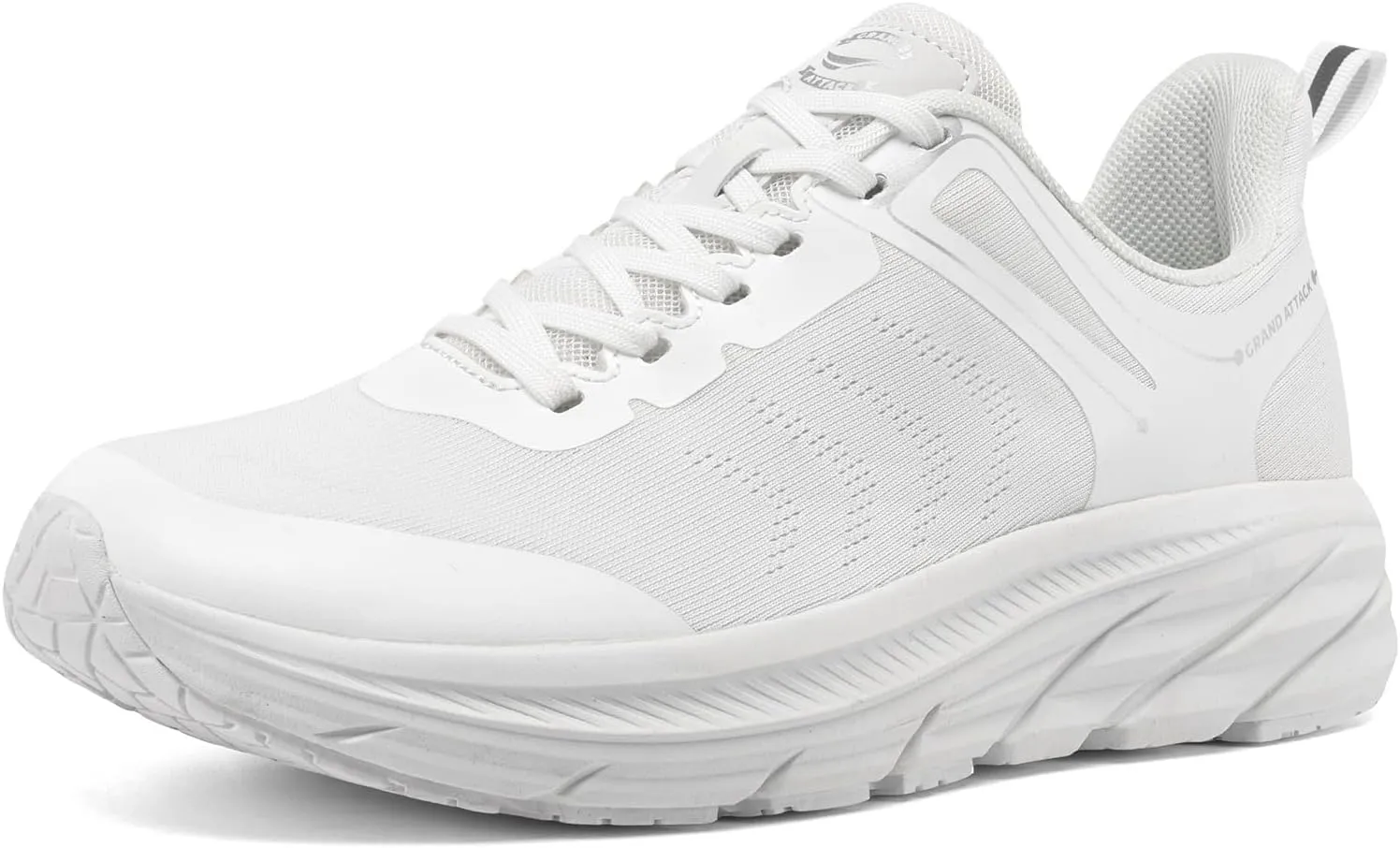 Grand Attack Men's Road Running Walking Shoes | Max Cushioned Comfort | Durable Non-Slip | Breathable Athletic Tennis Cross-Training Sneakers