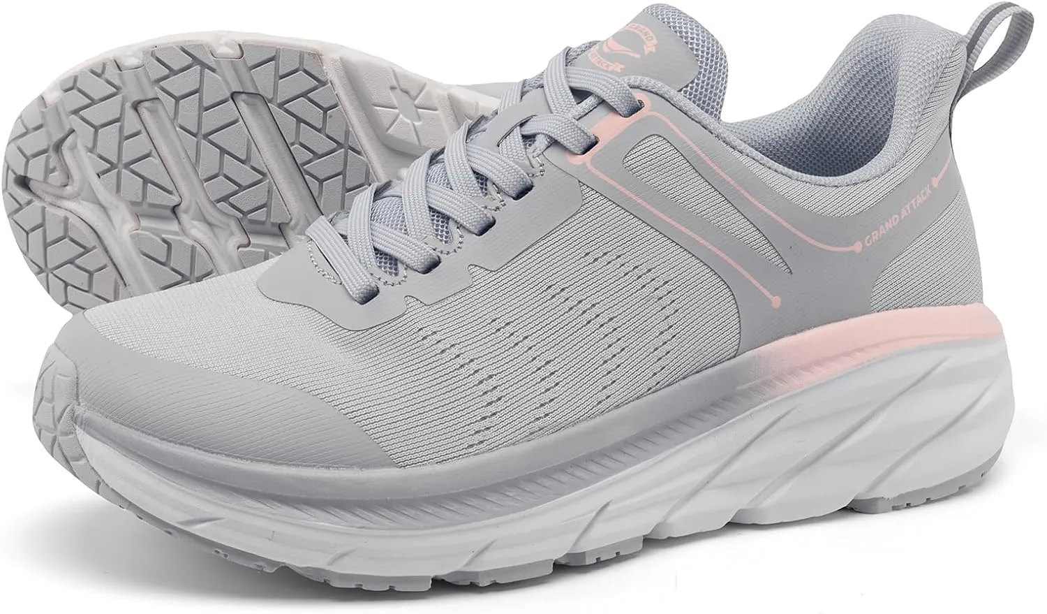 Grand Attack Women's Road Running Shoes | Superior Cushioned|Durable Non-Slip | Comfortable | Fashion Athletic Sneakers