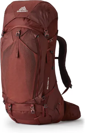 Gregory Baltoro 75L Pro Unisex Backpacking Pack with FreeFloat Suspension, AirCushion Breathable Backpanel, Large, Brick Red
