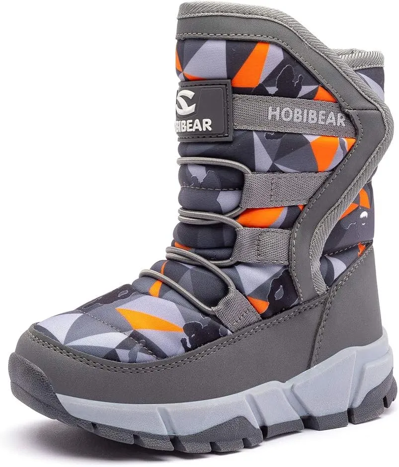 GUBARUN Boys Snow Boots Winter Waterproof Slip Resistant Cold Weather Shoes (Toddler/Little Kid/Big Kid)