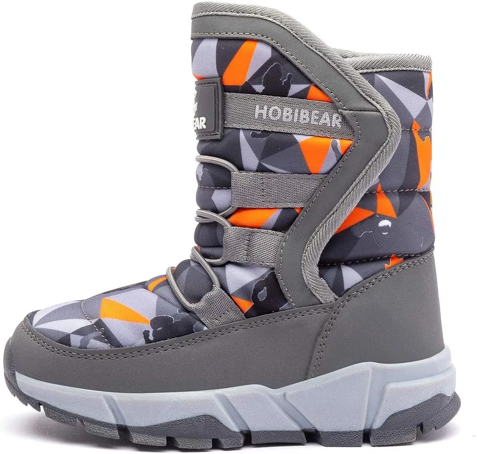 GUBARUN Boys Snow Boots Winter Waterproof Slip Resistant Cold Weather Shoes (Toddler/Little Kid/Big Kid)