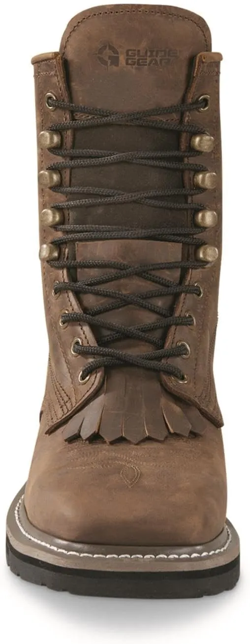 Guide Gear Men's Western Work 2.0 Lace-up Work Boots, Square Toe