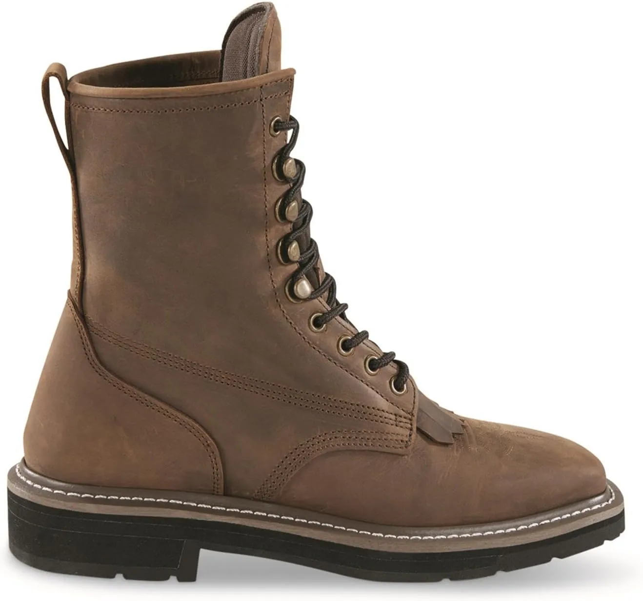 Guide Gear Men's Western Work 2.0 Lace-up Work Boots, Square Toe