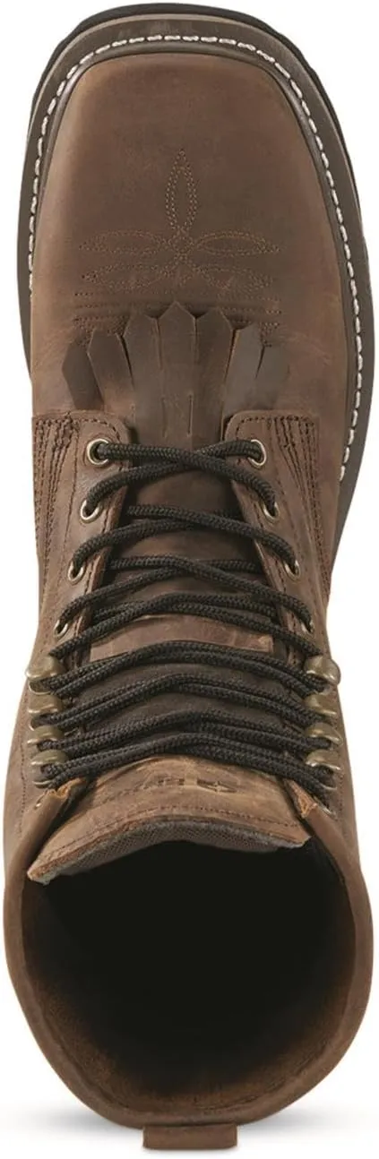 Guide Gear Men's Western Work 2.0 Lace-up Work Boots, Square Toe