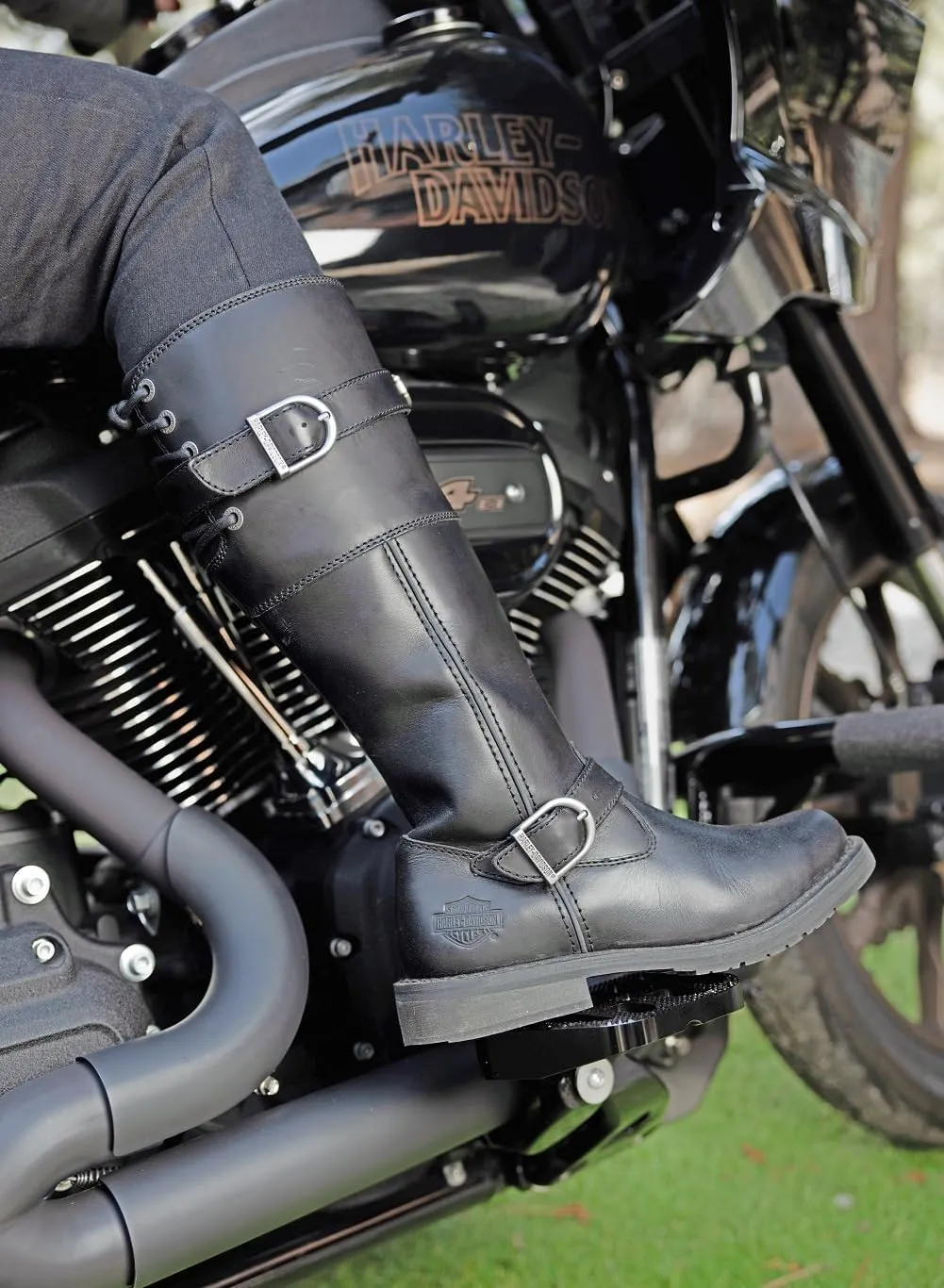 Harley-Davidson Women's Kirtland Ride Black or Brown Motorcycle Boots D87307