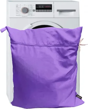 Harrison Howard Pet Washing Bag Dog Cat Horse Hair Laundry Bag for Rug Sheet Boots Pets Laundry Helper Jumbo 48L 78cm x 70cm Light Purple
