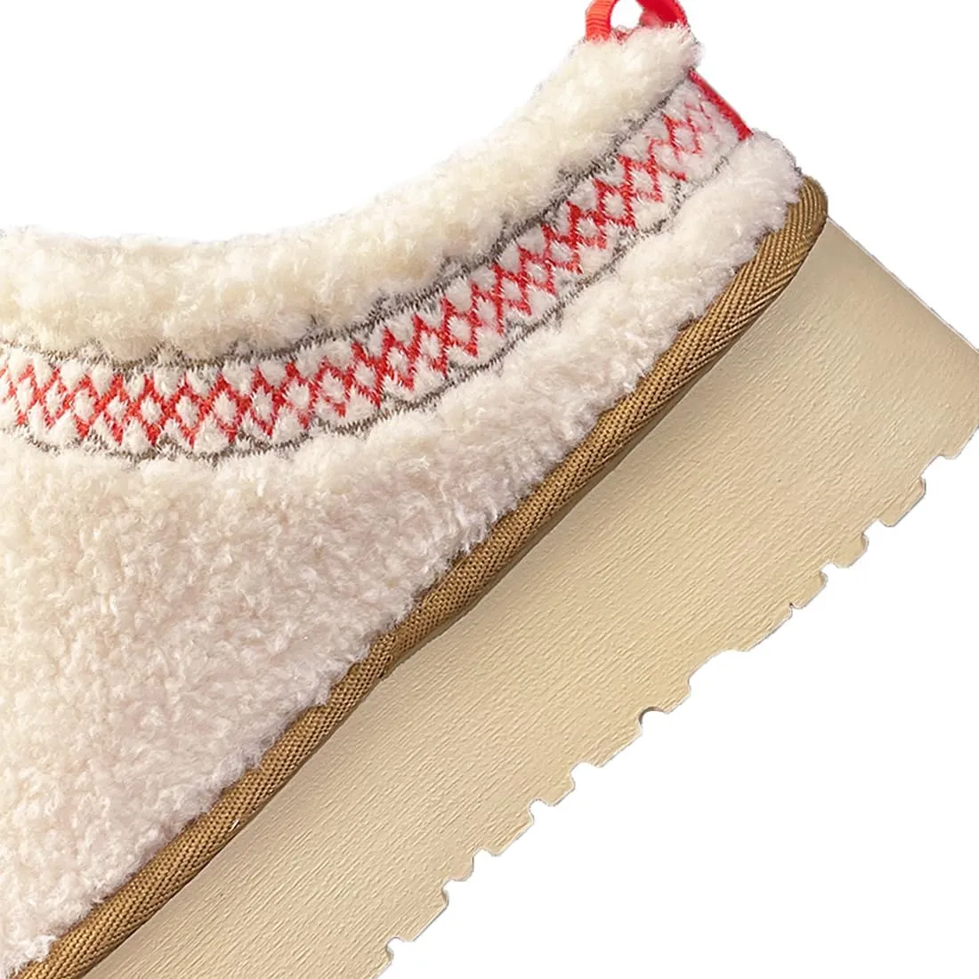 Harssidanzar Women's Platform Slippers Fleece Lined Boots Anti-Slip Snow Platform Slippers Winter House Shoes Indoor and Outdoor KL506US