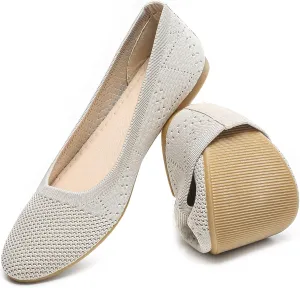 HEAWISH Comfortable Round Toe Flats Shoes Women, Slip On Ballet Flats for Women, Casual Women's Flats for Walking