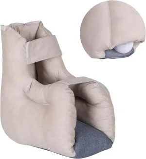 Heel Protector for Pressure Sores,Foot Pillow for Elderly/Bedridden Patients,Foot Cushion Elevation for Relief Pain from Ulcers/Bedsore (Khahki,1 PC)