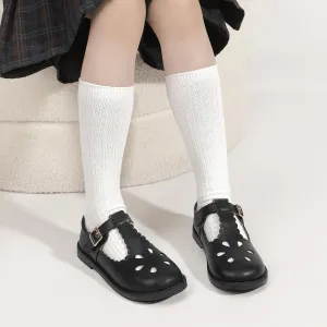 Hehainom Girls Mary Jane Shoes T-Strap Dress Ballet Flats Toddler Girls Wedding Party Uniform School Shoes