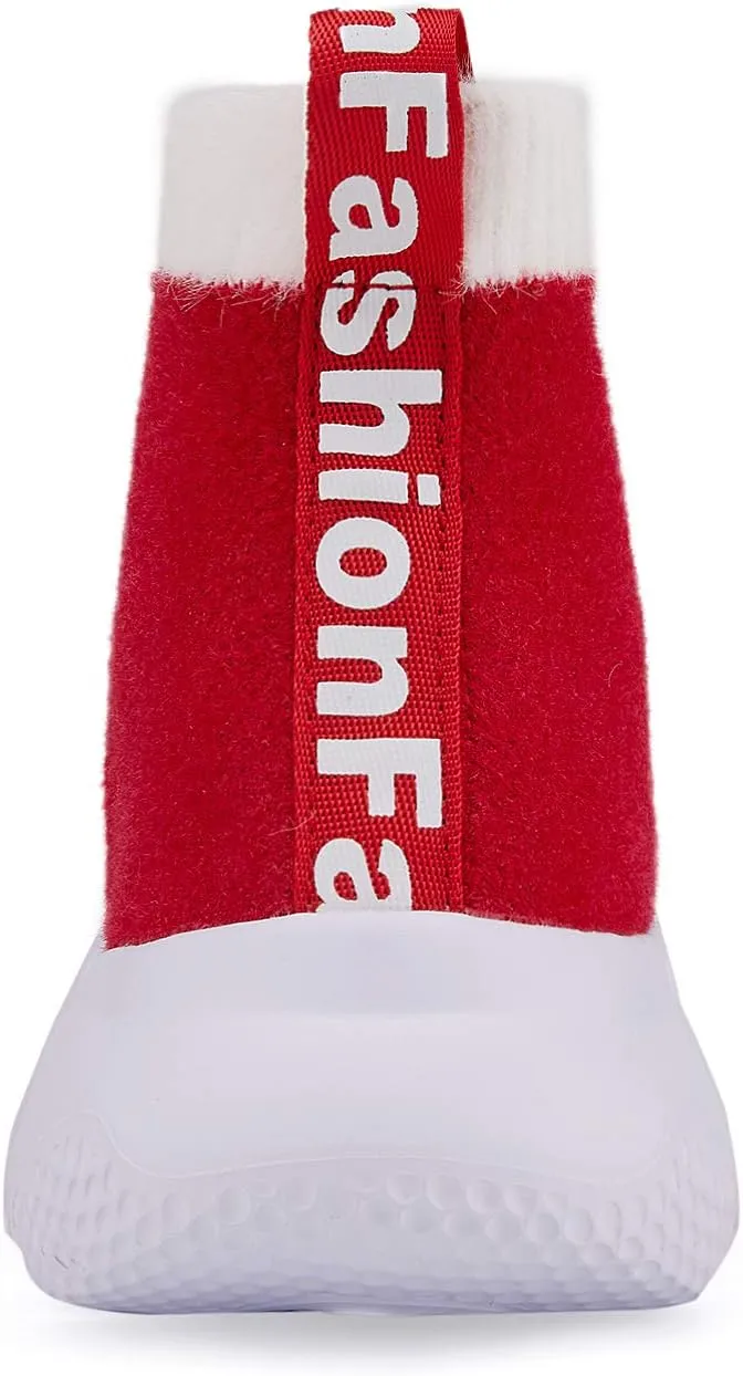 Hetios Girls Sneakers Running Shoes High-Heeled Socks Shoes Boys Athletic Sneakers Kids Sock Shoes (Toddler/Little Kid/Big Kid)