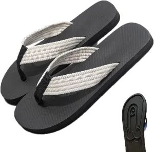 Hidden Flops, Funny Parody Creative Hidden Flip Flops, Non Slip Quick-Dry Beach Sandals, Outdoor Athletic Slippers Flip Flops Novelty Gift (White, 11)