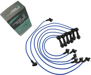 High Performance Spark Plug Wires Compatible with GS300 SC300 Supra 3.0L L6 2JZ-GE 1992-1997 Blue