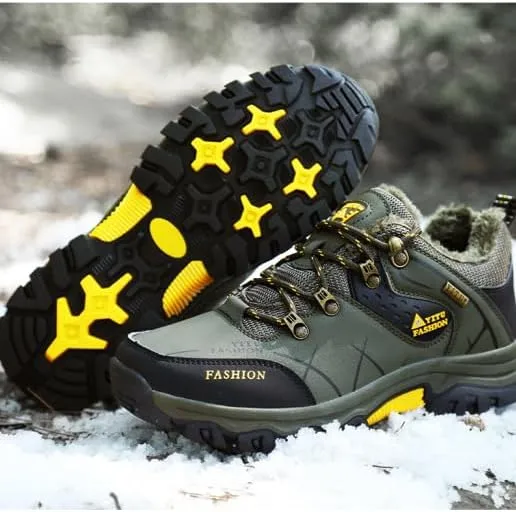 Hiking Boots Mens Winter Boots Snow Shoes Casual Lightweight Waterproof Snow Boots All-Terrain Breathable Outdoor Ankle Boots Trekking Hiking Shoes hiking boots men hiking boots
