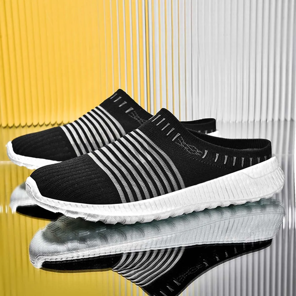 HYDLONGR Men's Women's Light Weight Breathable Quick Drying Garden Sandals Anti Slip High Elastic Clog Mule Slipper Indoor Outdoor