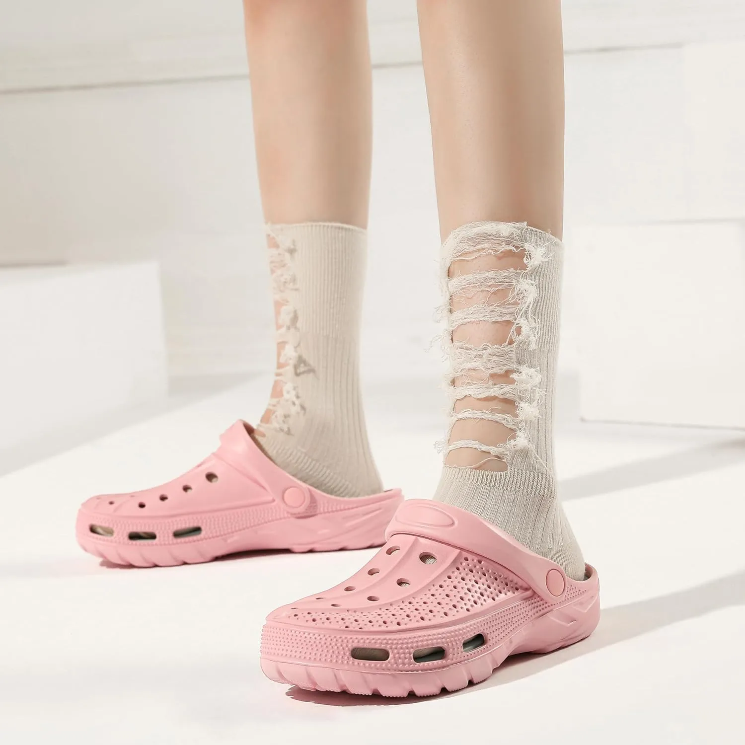 INMINPIN Women Men Orthopedic Clogs Arch Support Garden Shoes Sandals Slippers with Plantar Fasciitis Insoles