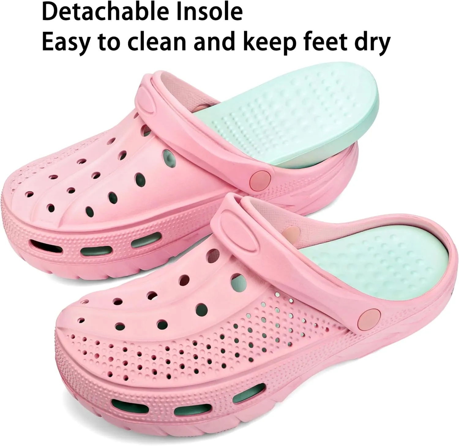 INMINPIN Women Men Orthopedic Clogs Arch Support Garden Shoes Sandals Slippers with Plantar Fasciitis Insoles