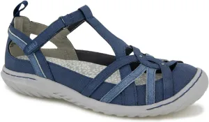 JBU Womens Dove T-Strap Flats Casual - Black