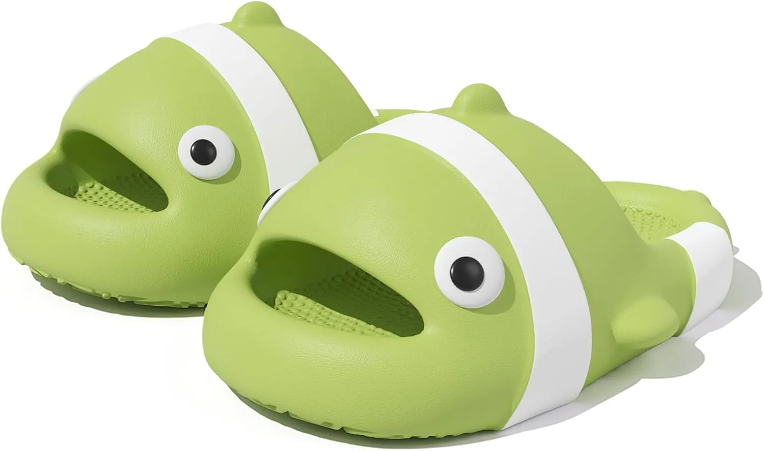 Jerzmy Cute Clown Fish Cloud Slides for Adult Women Men, Soft Novelty Funny Animals House Slippers Non-Slip Beach Shoes for Indoor Outdoor Shower Pool