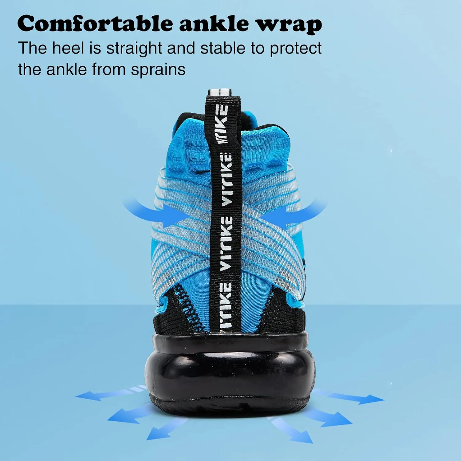 JMFCHI Kids Basketball Shoes High-top Sports Shoes Sneakers Durable Lace-up Non-Slip Running Shoes Secure for Little Kids Big Kids and Boys Girls