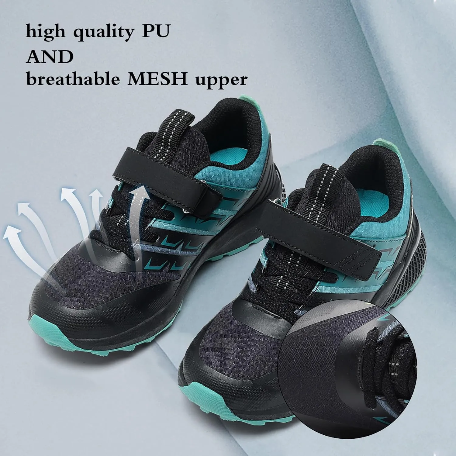 JMFCHI Kids Sneakers Boys Girls Tennis Running Shoes Outdoor Hiking Sneaker for Boys Athletic Breathable