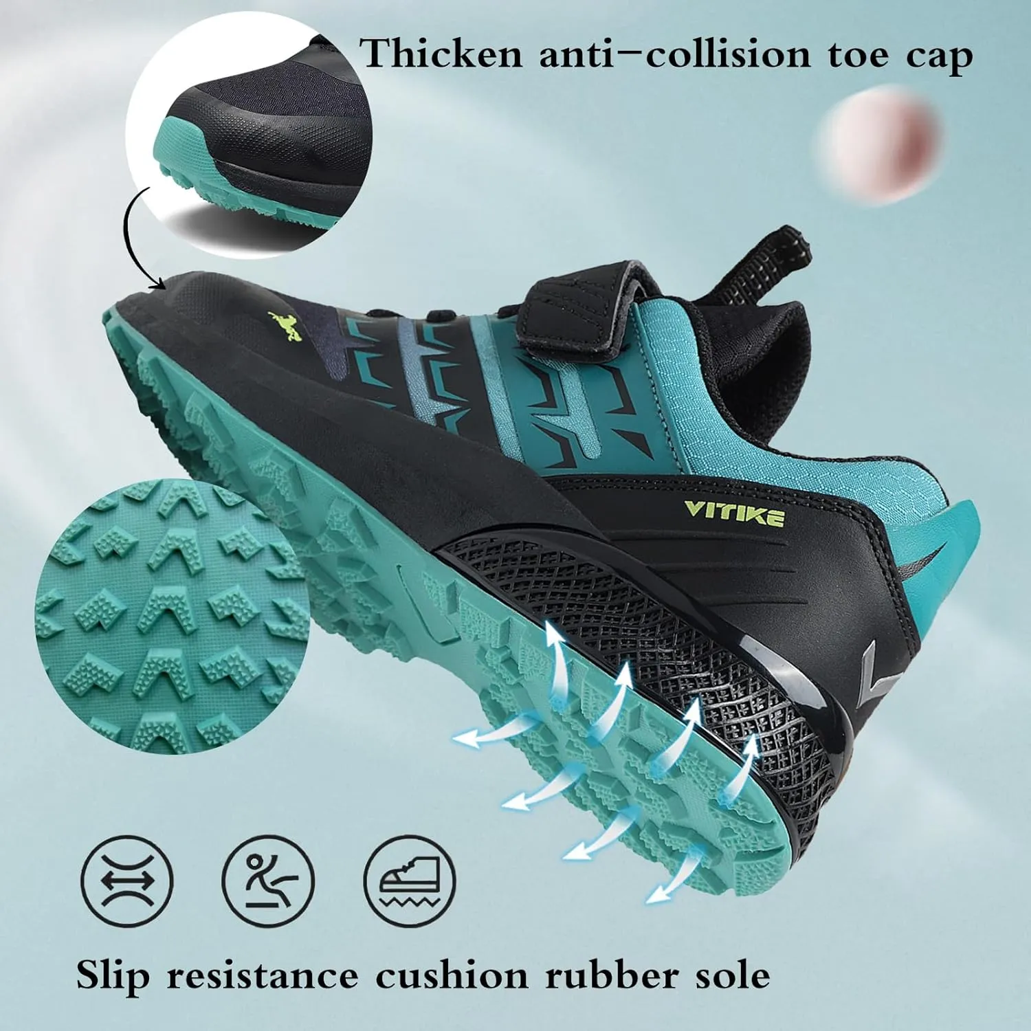 JMFCHI Kids Sneakers Boys Girls Tennis Running Shoes Outdoor Hiking Sneaker for Boys Athletic Breathable